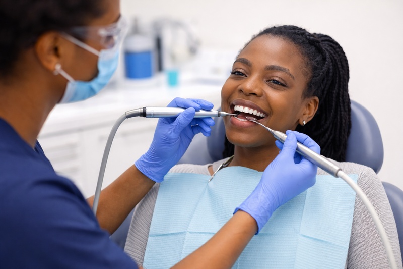 Scaling and polishing dental cleaning at Dovers Dental Clinic in Lekki Phase 1, Lagos