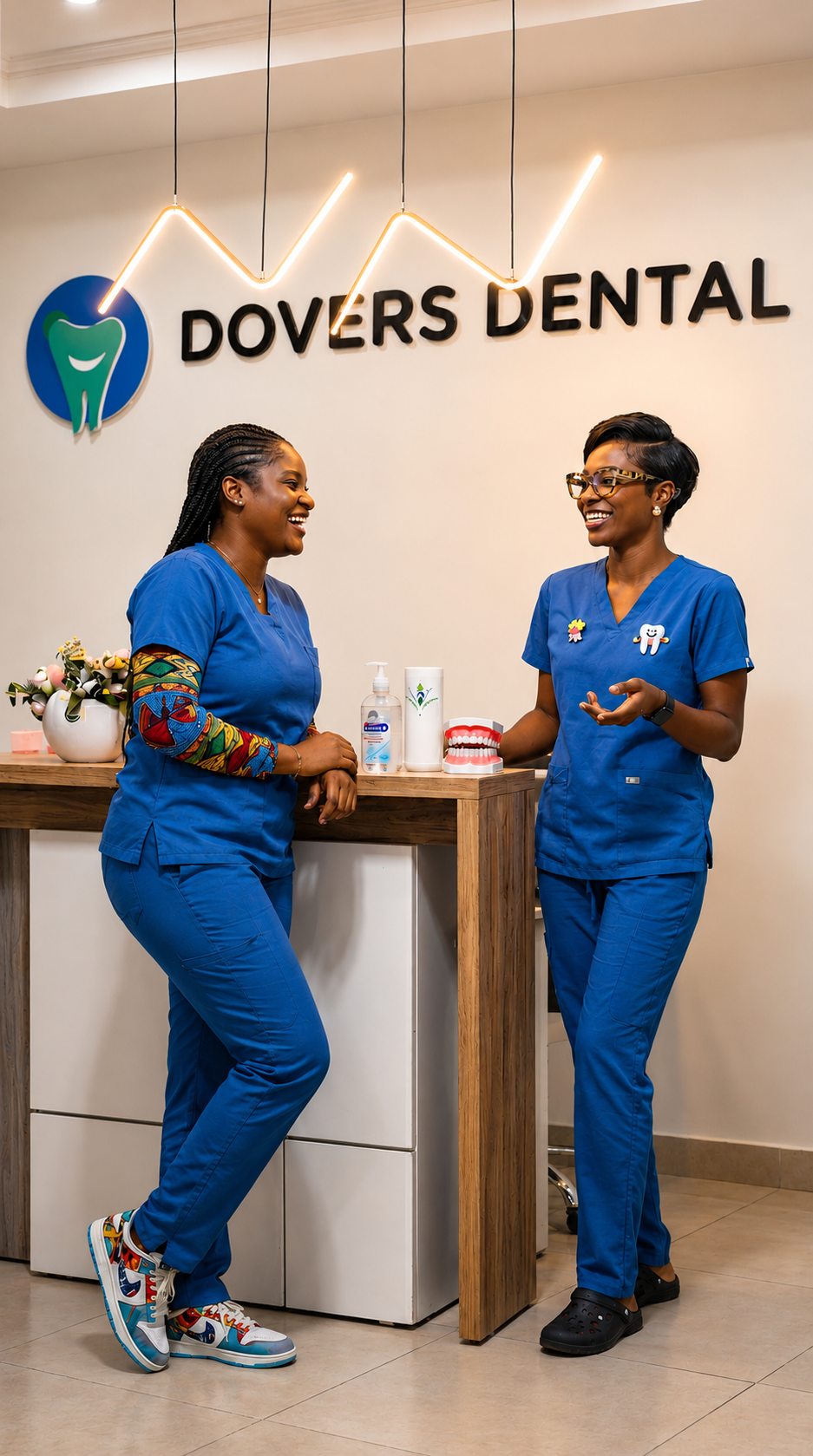 Dentist at Dovers Dental Clinic performing dental treatment — dental clinic in Lekki, Lagos